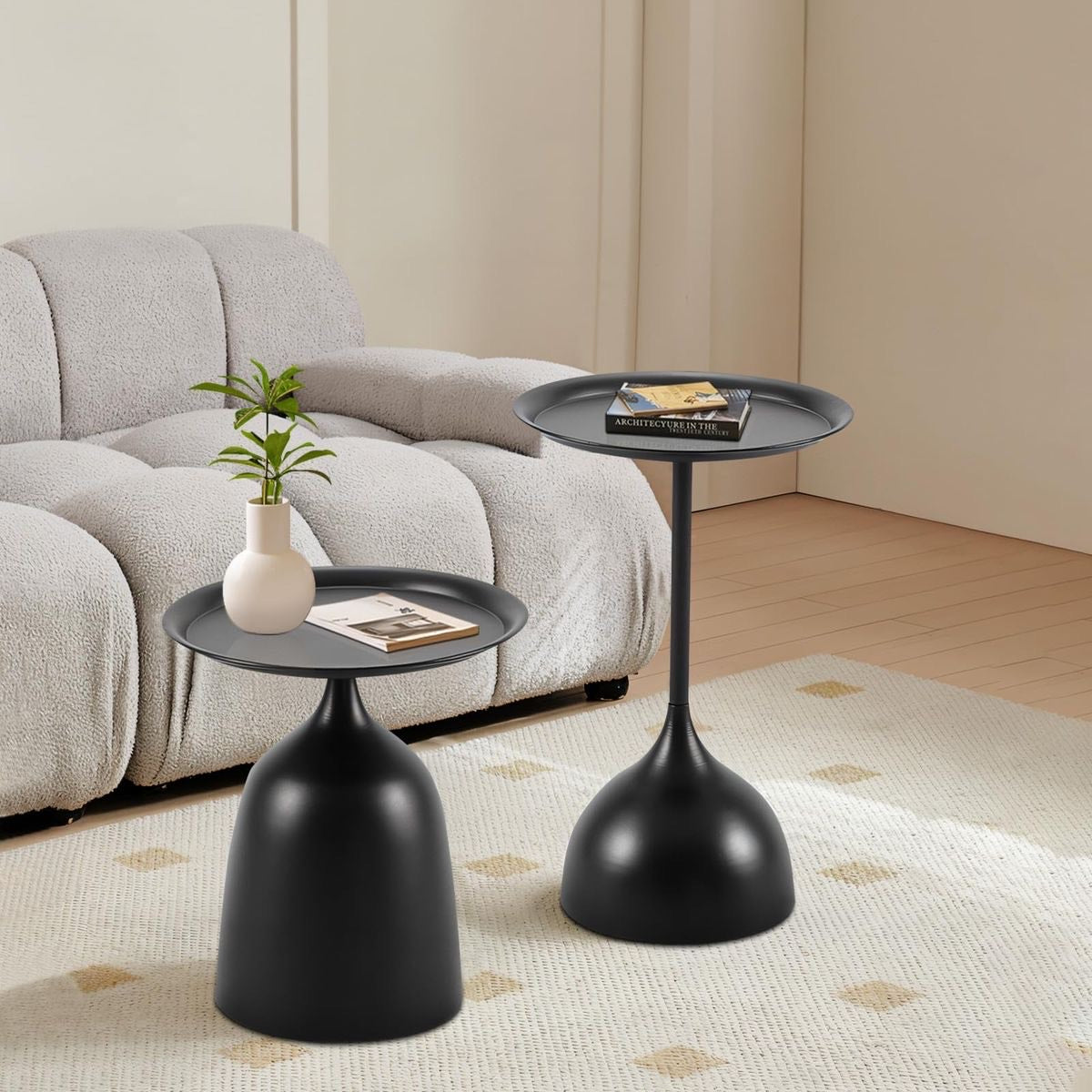 MESAS AUXILIARES - METAL - NEGRO CARBON