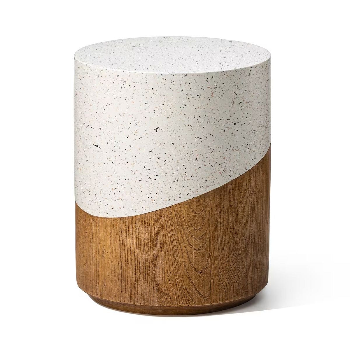 MESA AUXILIAR - MADERA Y PIEDRA
